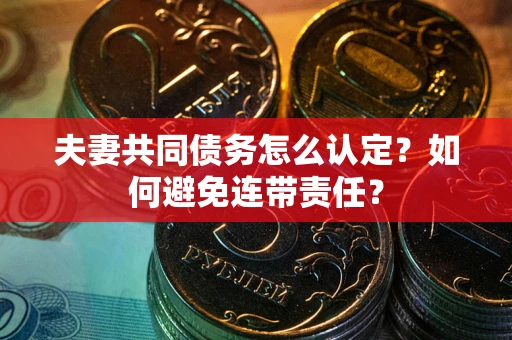 济南夫妻共同债务怎么认定？如何避免连带责任？