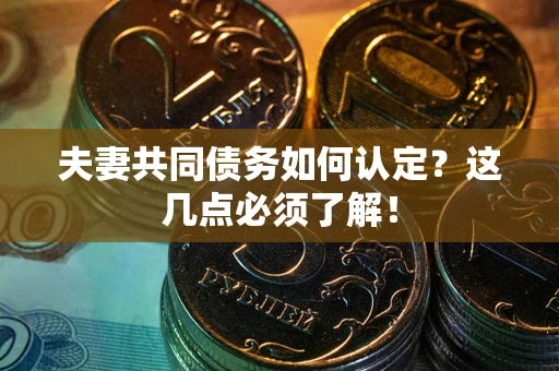 济南夫妻共同债务如何认定？这几点必须了解！