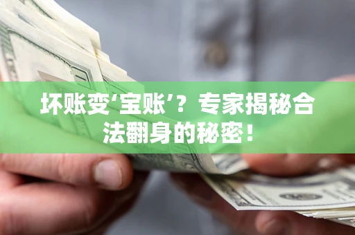 济南坏账变‘宝账’？专家揭秘合法翻身的秘密！