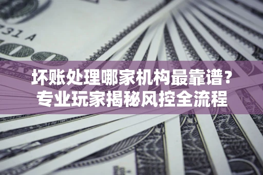 济南坏账处理哪家机构最靠谱？专业玩家揭秘风控全流程