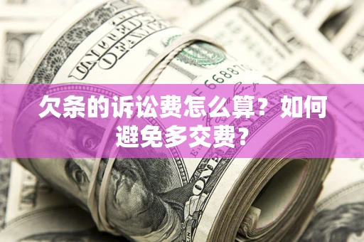 济南欠条的诉讼费怎么算？如何避免多交费？